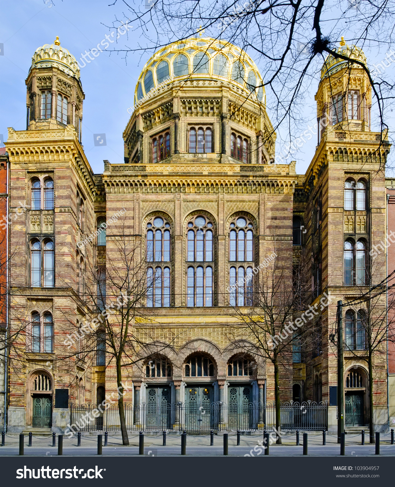 Front View New Synagogue Berlin Germany Stock Photo 103904957 ...