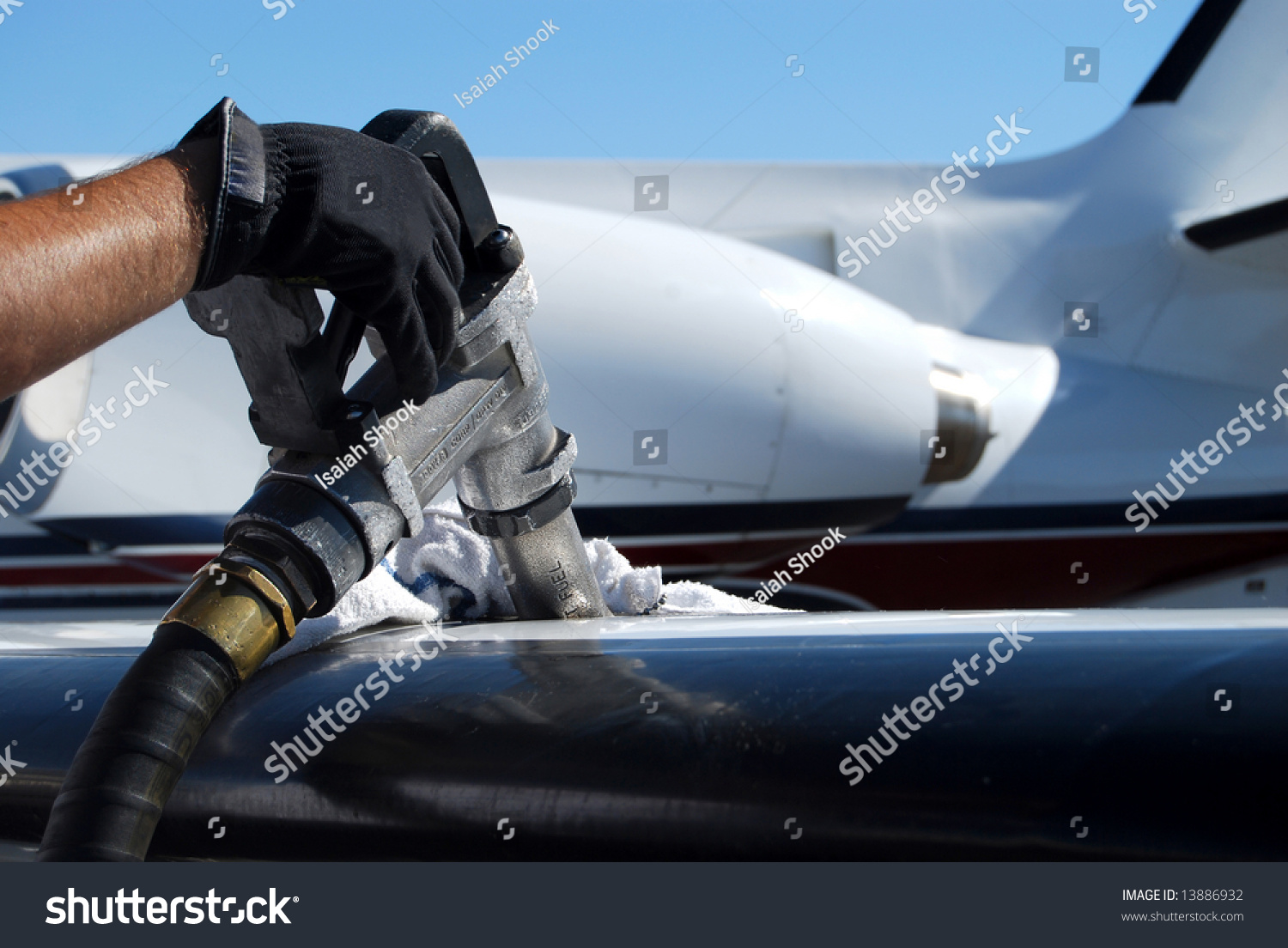 Fuel Nozzle Filling Up Aircraft Stock Photo 13886932 : Shutterstock