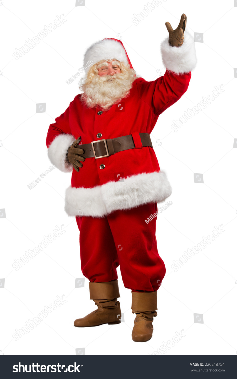 Full Body Shot Santa Claus His Stock Photo Shutterstock