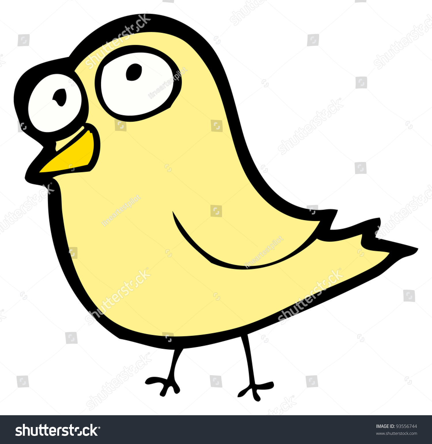 Funny Bird Cartoon (Raster Version) Stock Photo 93556744 : Shutterstock