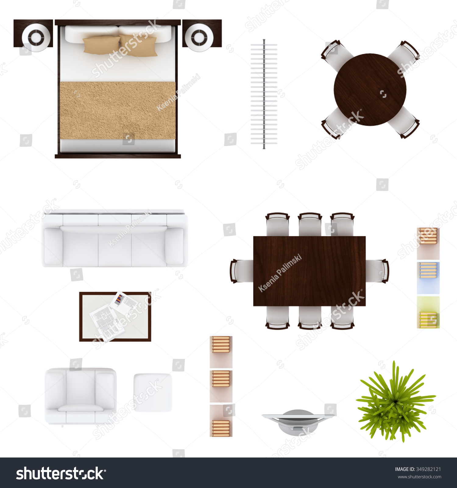 furniture clipart top view - photo #15