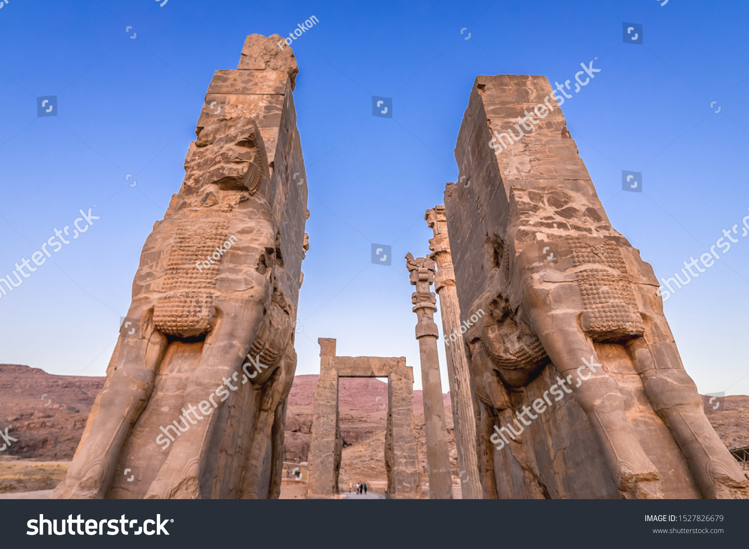 Gate All Nations Ruins Persepolis Ancient Stock Photo