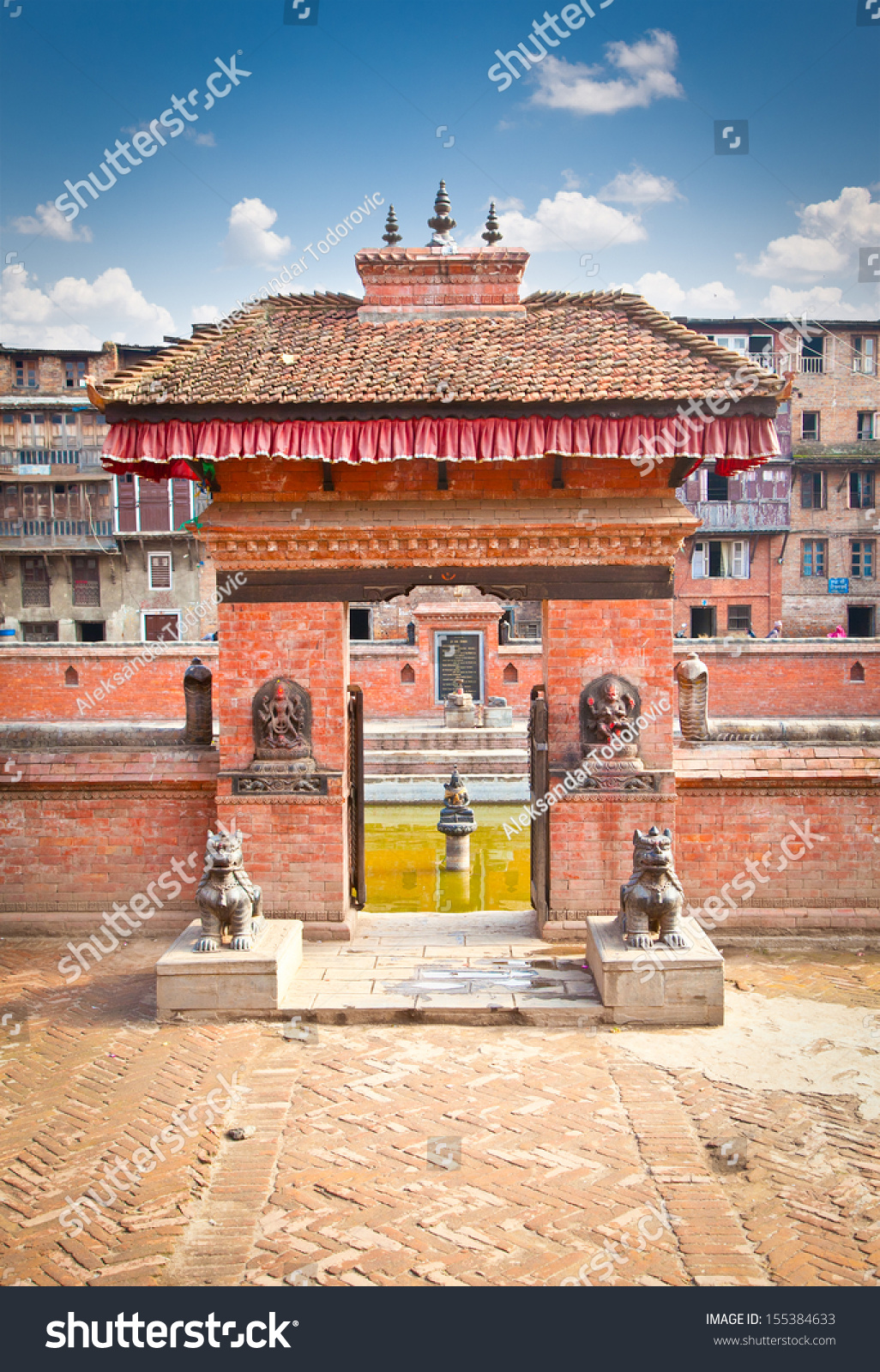 Gate Of Tekha Pukhu Is The Historical Pond Within The Bhaktapur