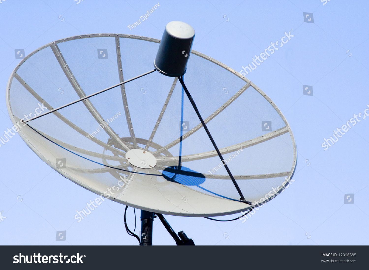 Giant Parabolic Antenna Blue Sky Stock Photo 12096385 - Shutterstock