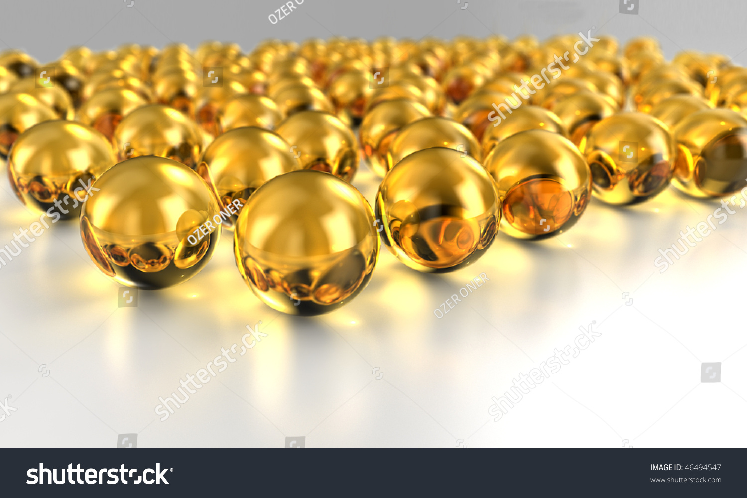 Gold Balls Stock Photo 46494547 Shutterstock