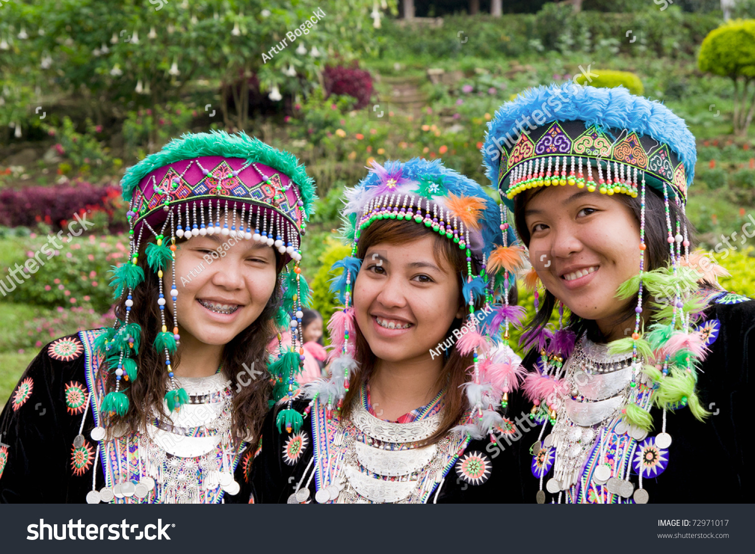 Golden Triangle Region Thailand October 23 Young Hmong Hill Tribe