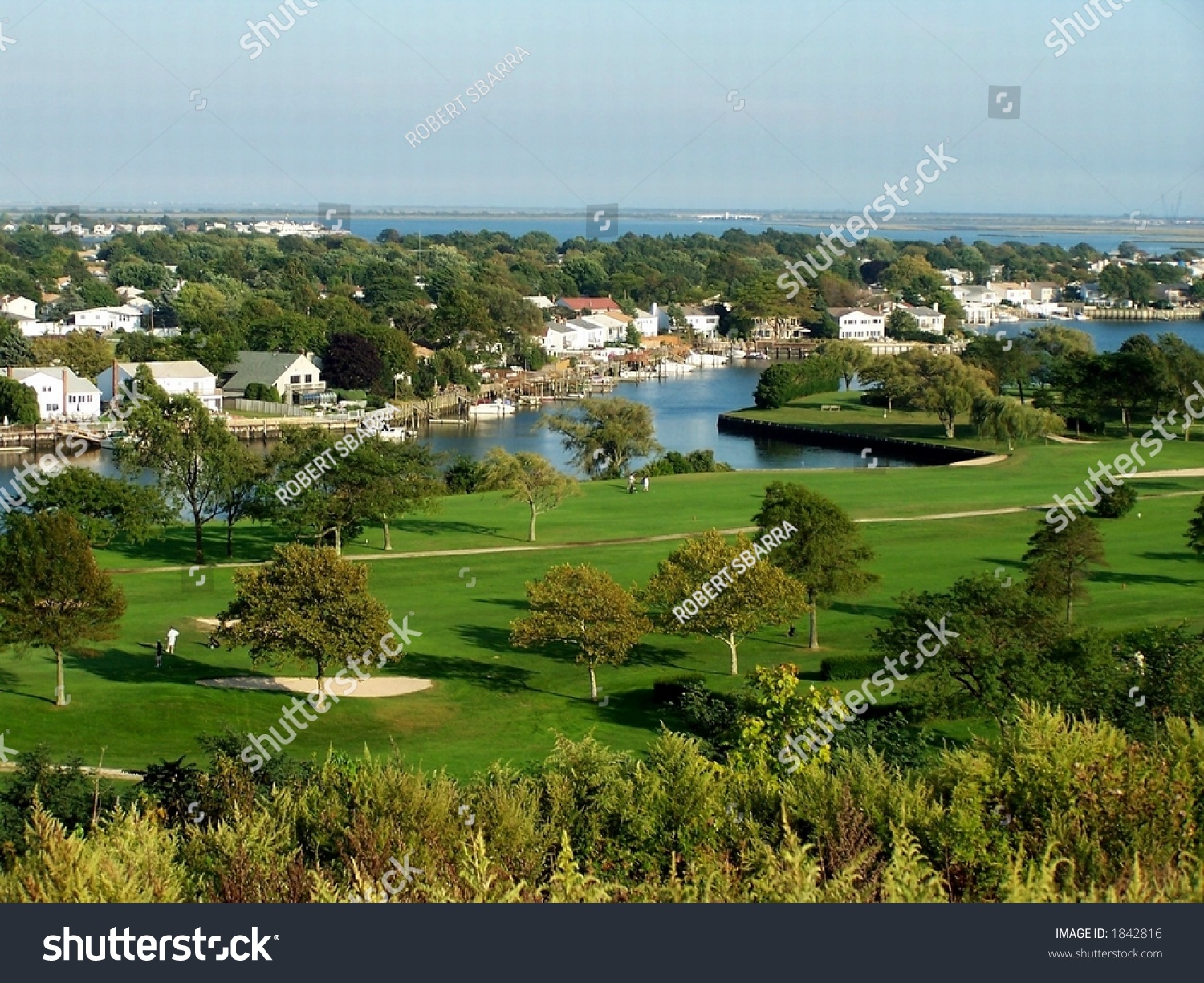 Golf Course By The Sea Merrick Long Island New York Stock Photo 1842816