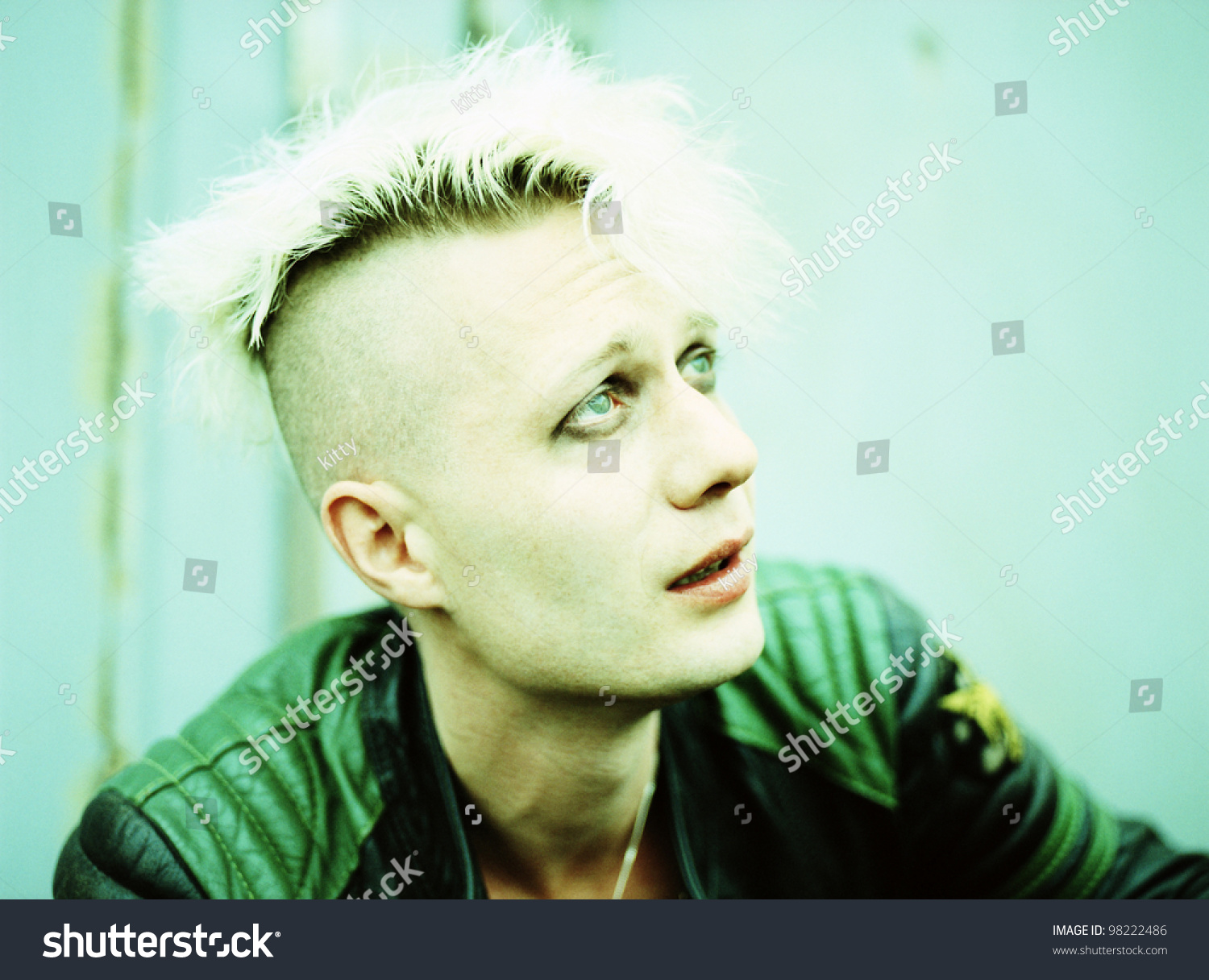 Goth Boy With A Sad Expression Stock Photo 98222486 : Shutterstock