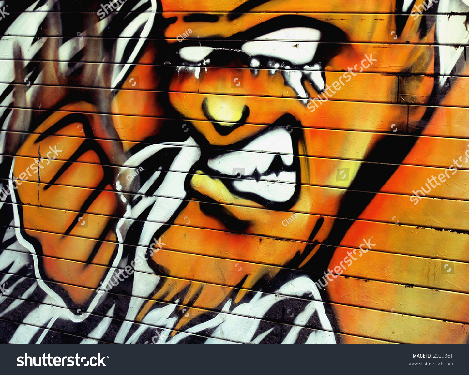 Graffiti Angry Man Stock Photo 2929361 Shutterstock