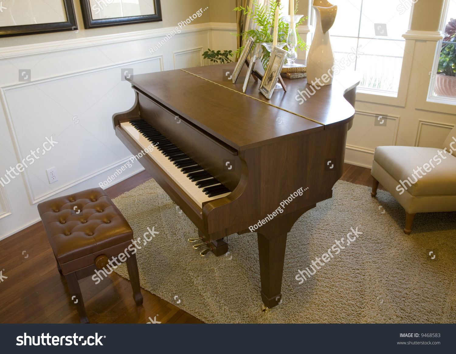 Grand Piano In A Luxury Home. Stock Photo 9468583 : Shutterstock