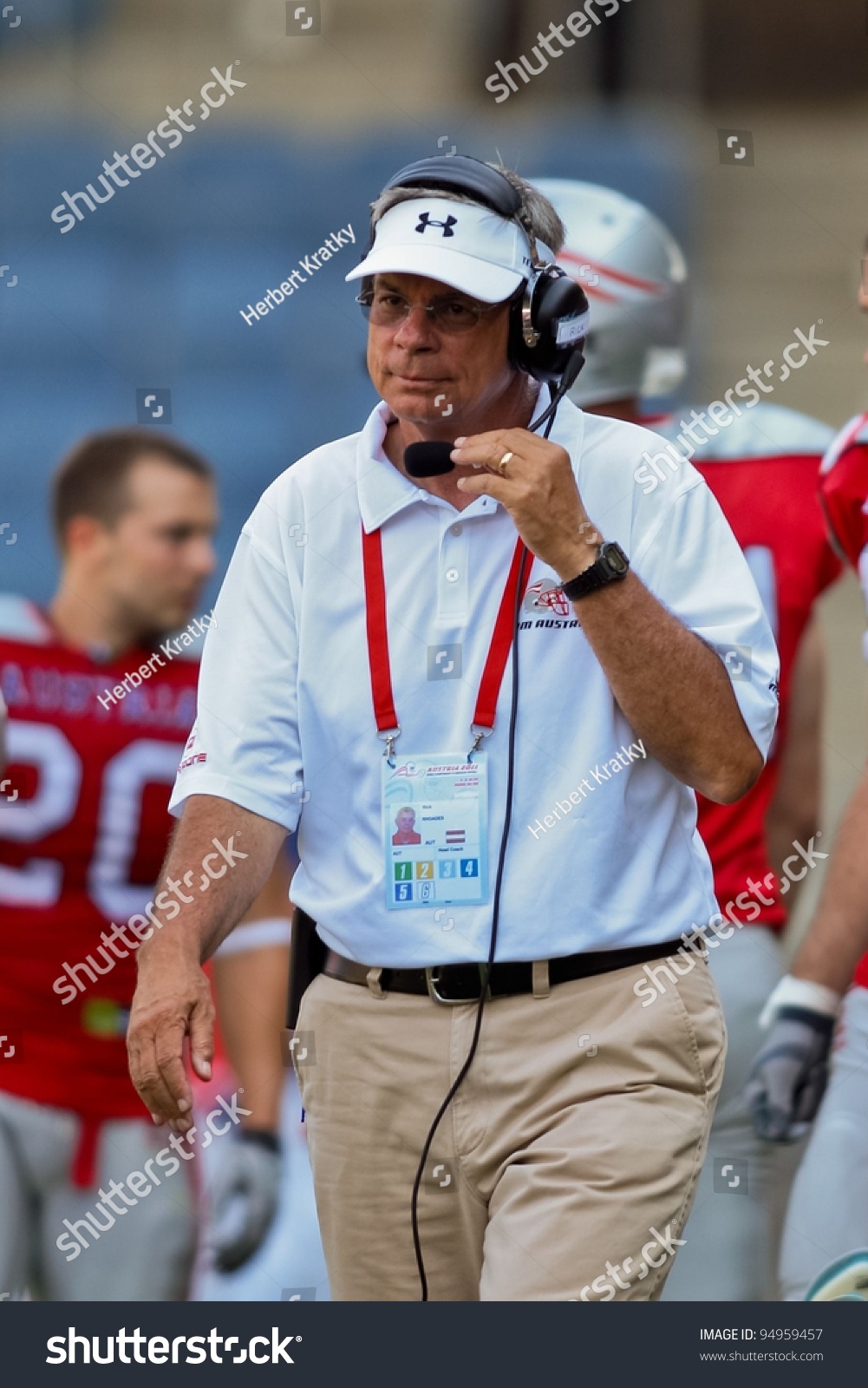 Graz, Austria - July 9: Head Coach Rick Rhoades At The Football World 