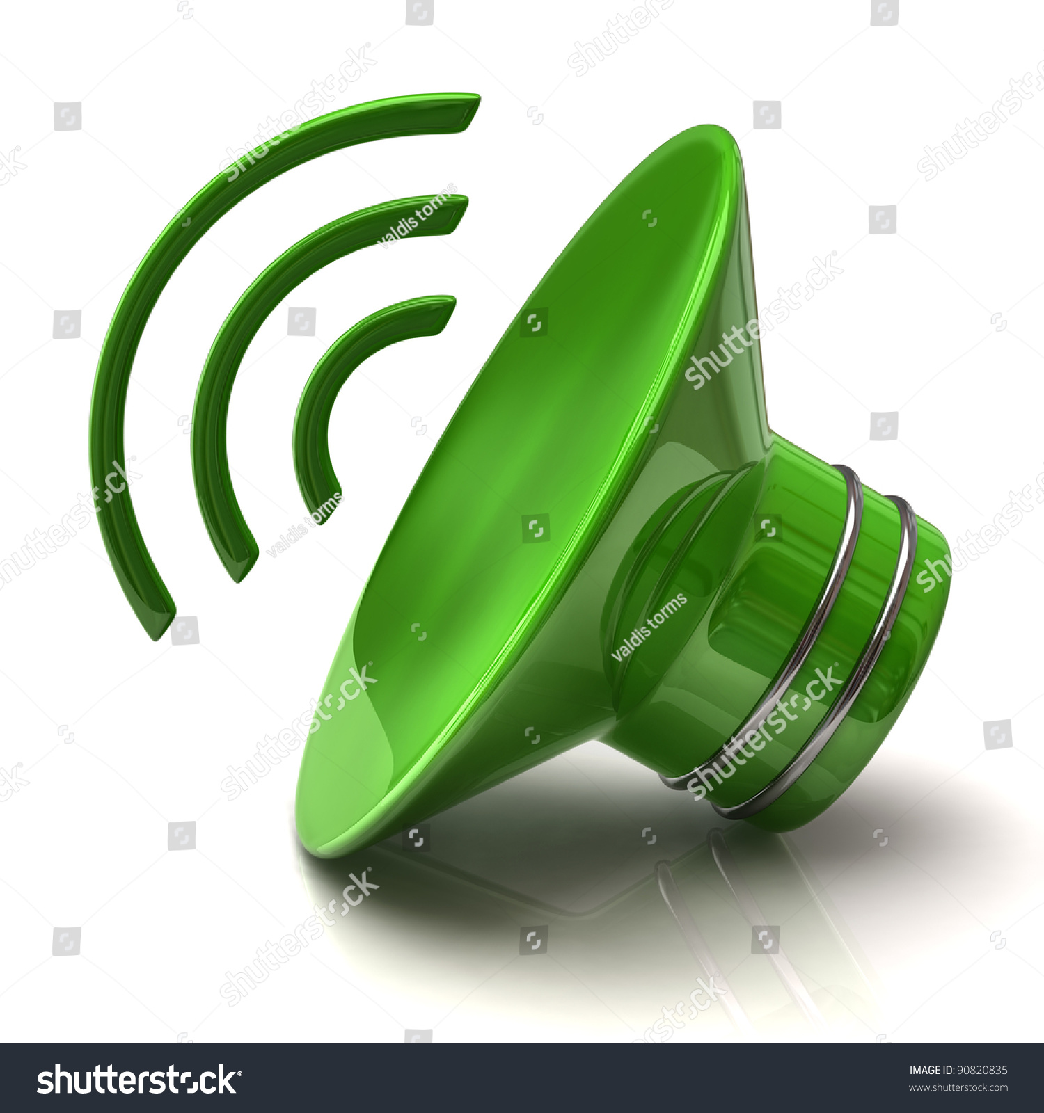 Green Speaker Icon Stock Illustration 90820835 Shutterstock