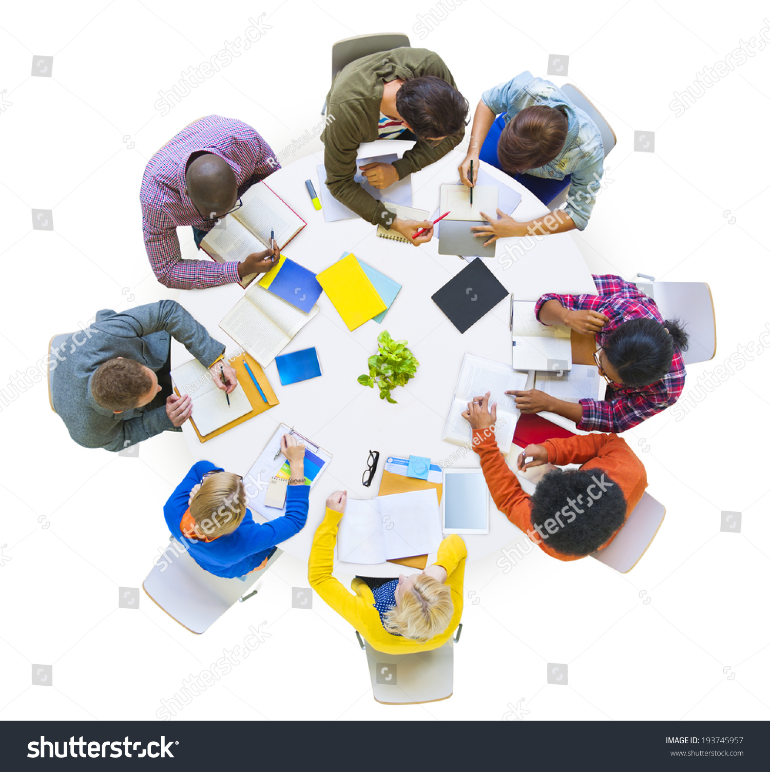 Group Diverse People Brainstorming Team Stock Photo