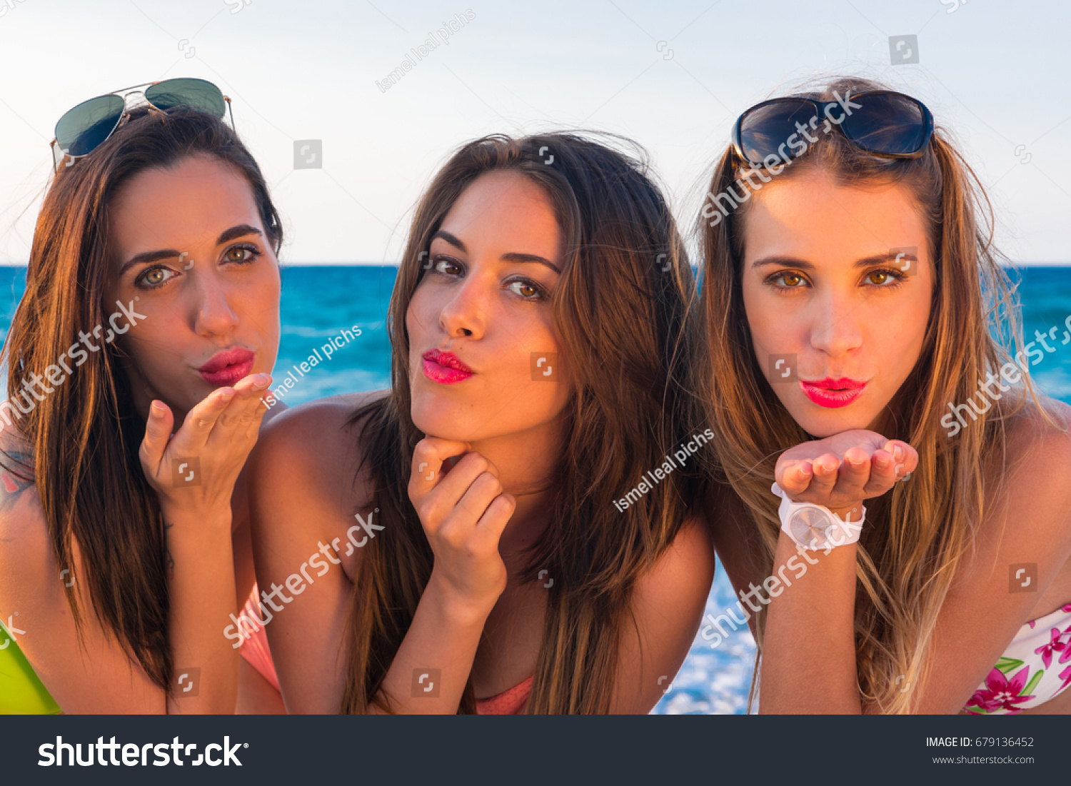 Group Sexy Girls Bikini Enjoying Laughing Shutterstock