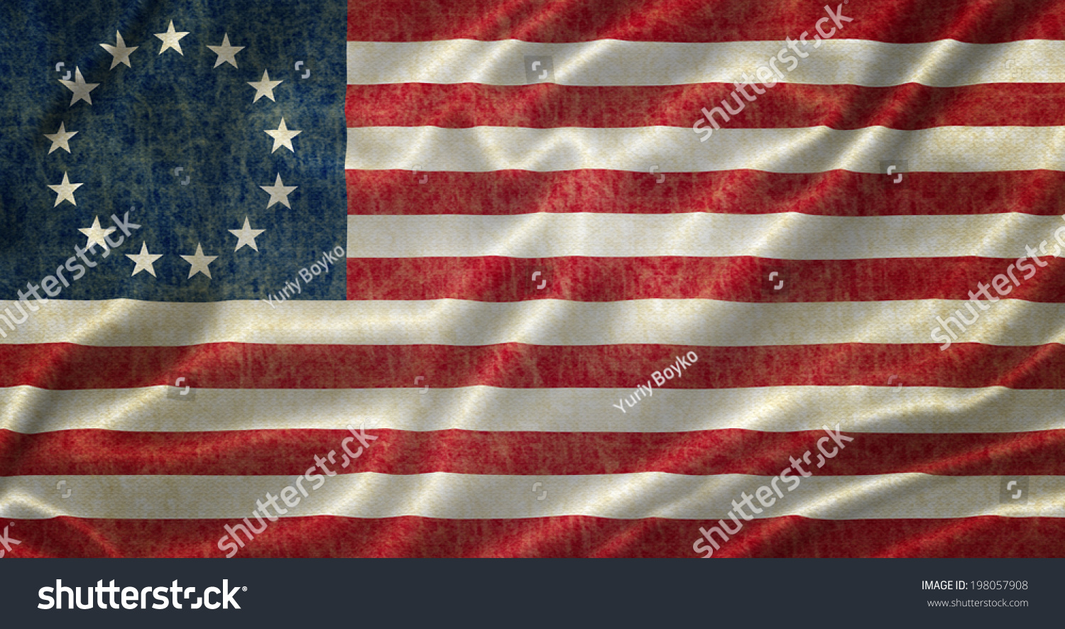 Grunge Betsy Ross Flag Stock Photo Shutterstock