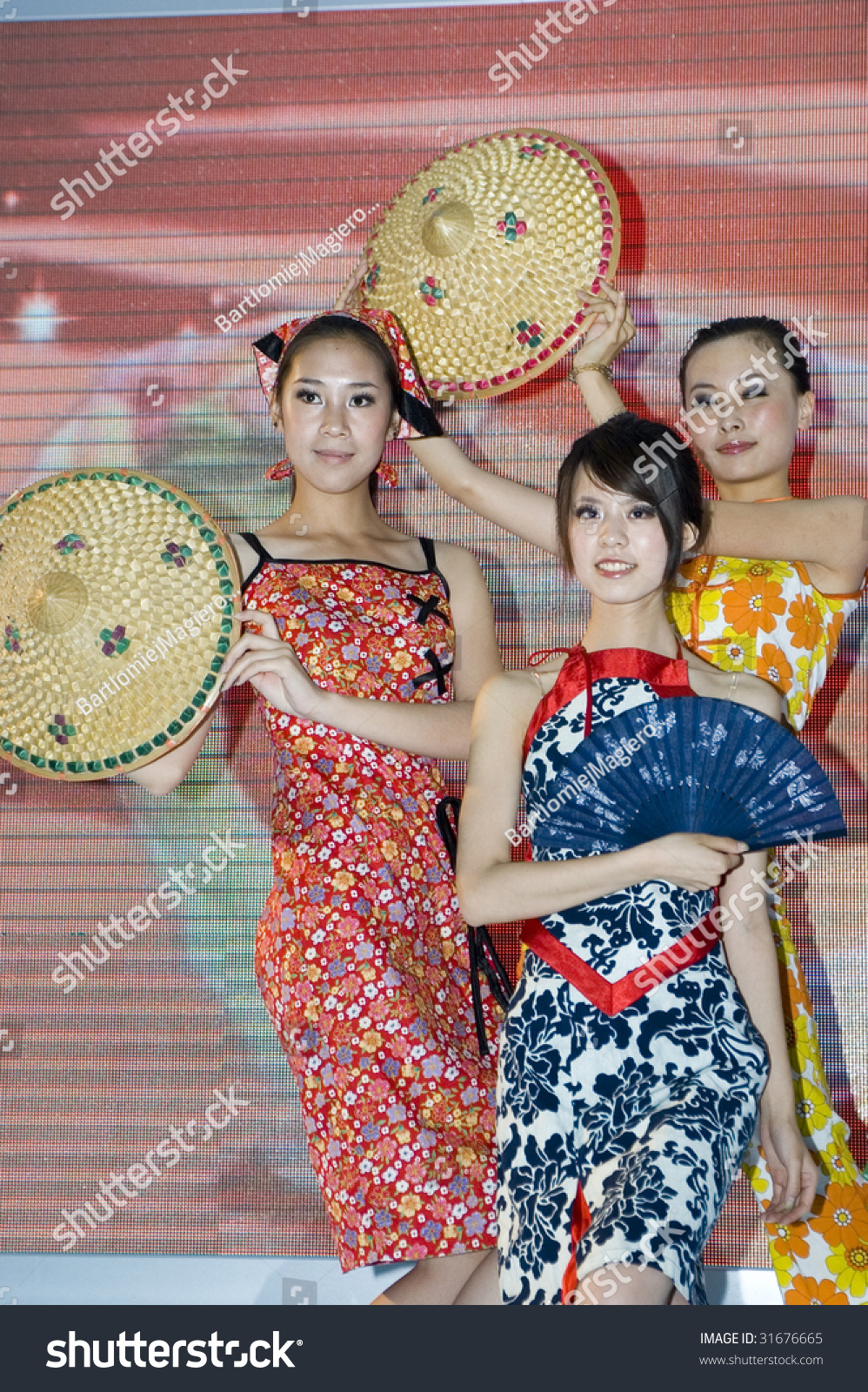 Guangdong Shenzhen China May 18 China Cultural Industries Fair Beautiful Chinese Girls 