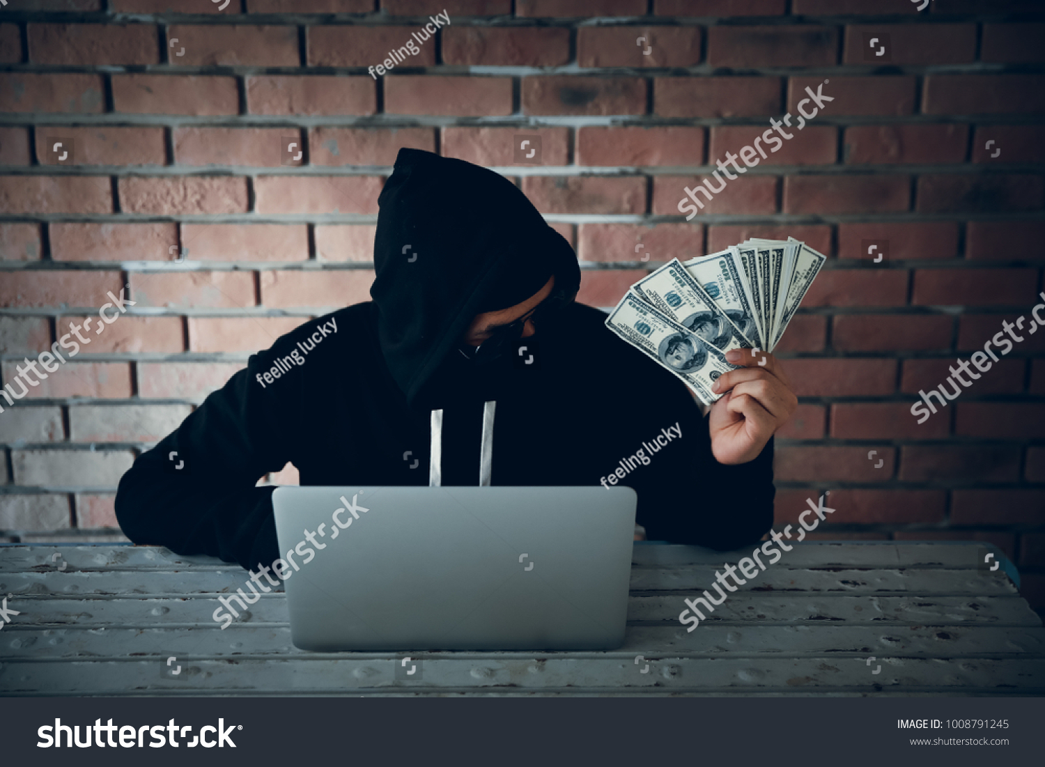 Hacker Try Hack Steal Information System Stock Photo 1008791245