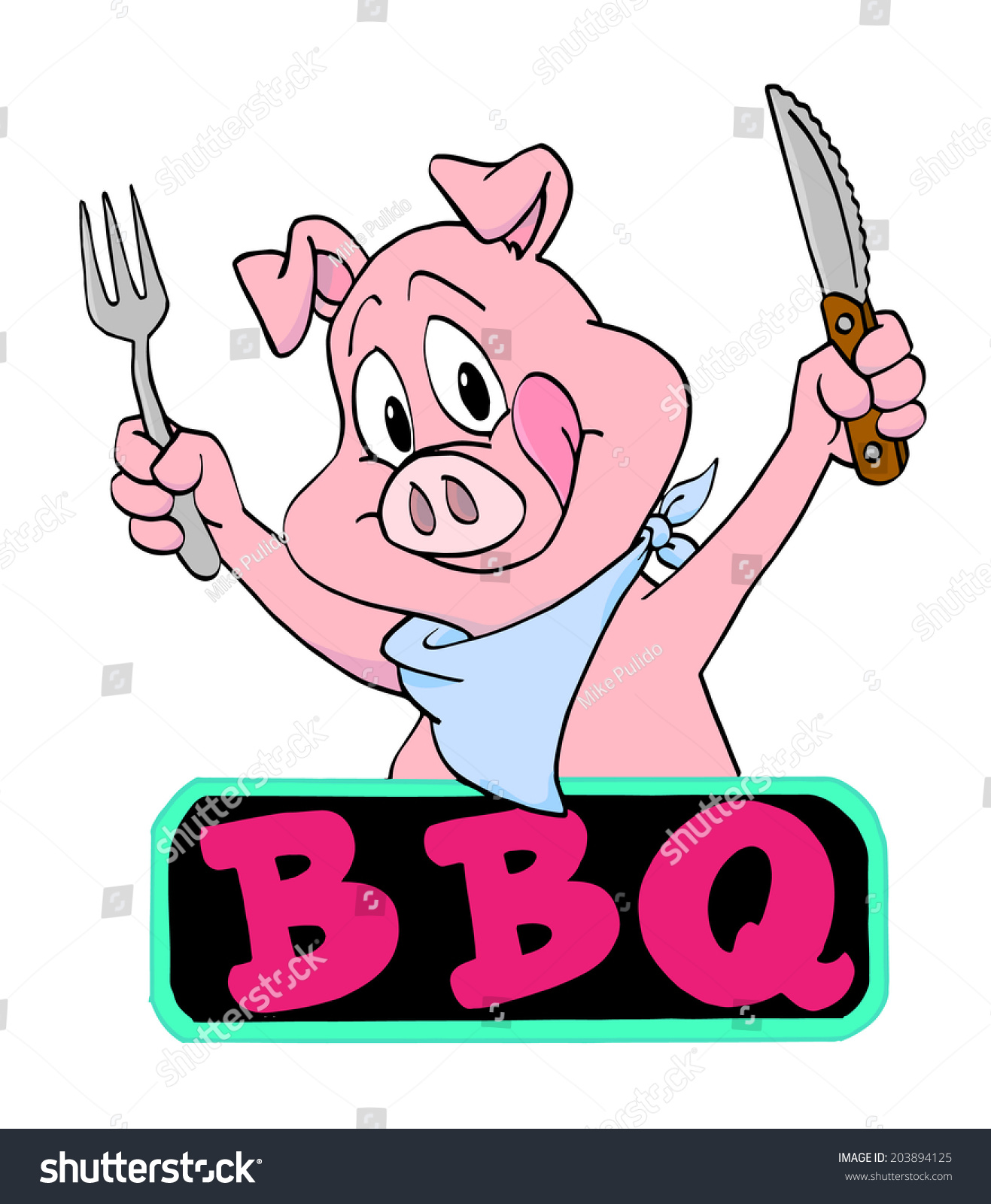 pig eating clipart - photo #14