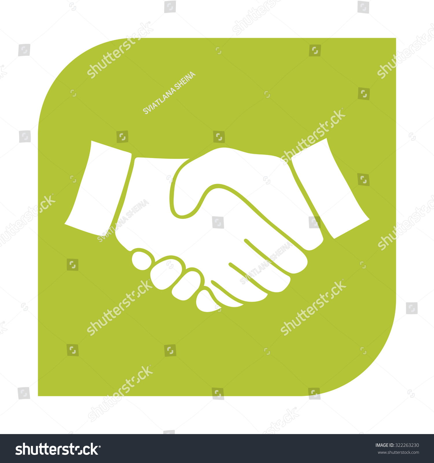 Handshake Icon. Stock Photo 322263230 : Shutterstock