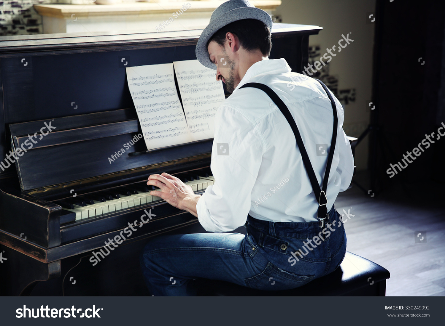 Handsome Man Photo With Piano 3
