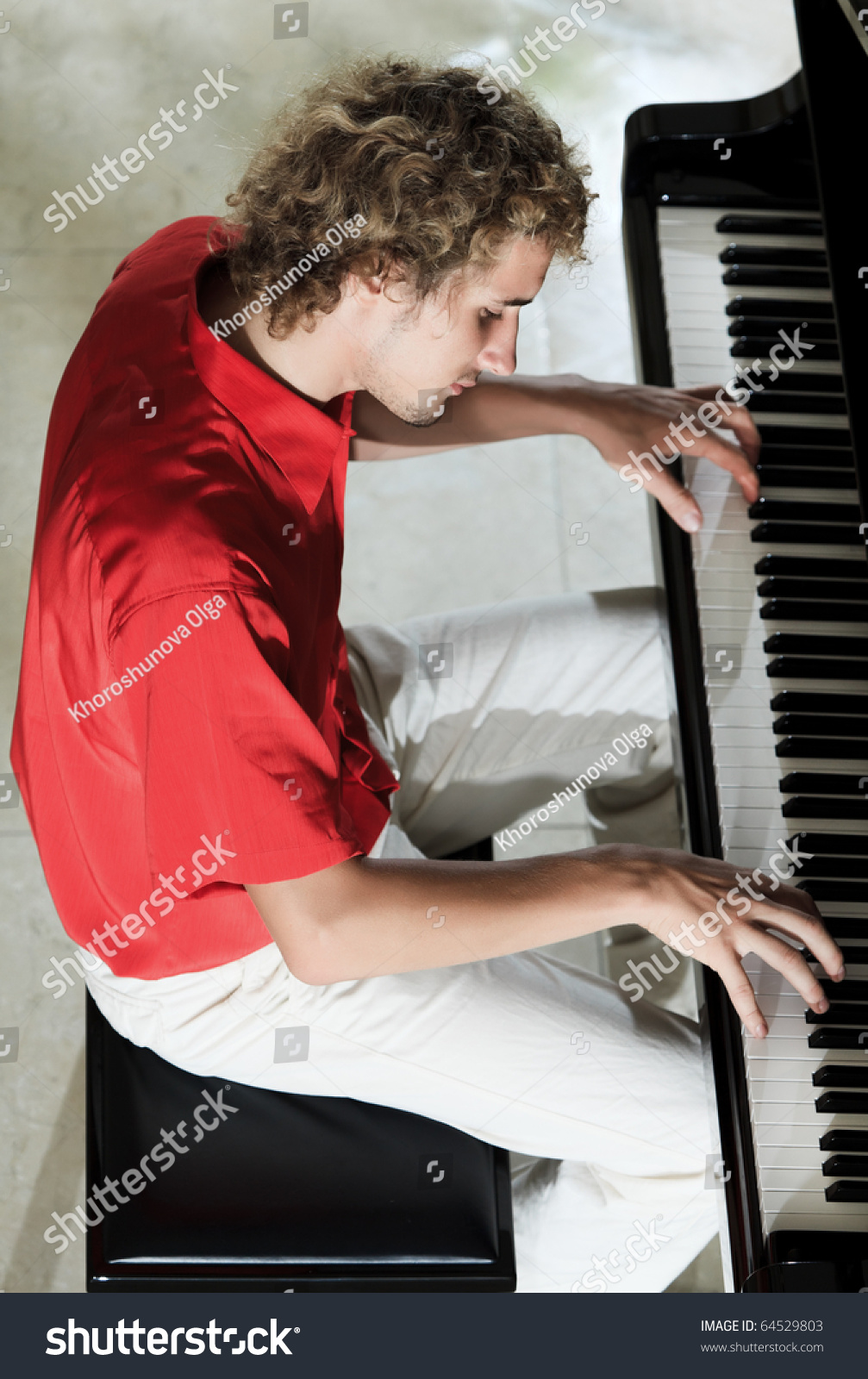 Handsome Man Photo With Piano 101