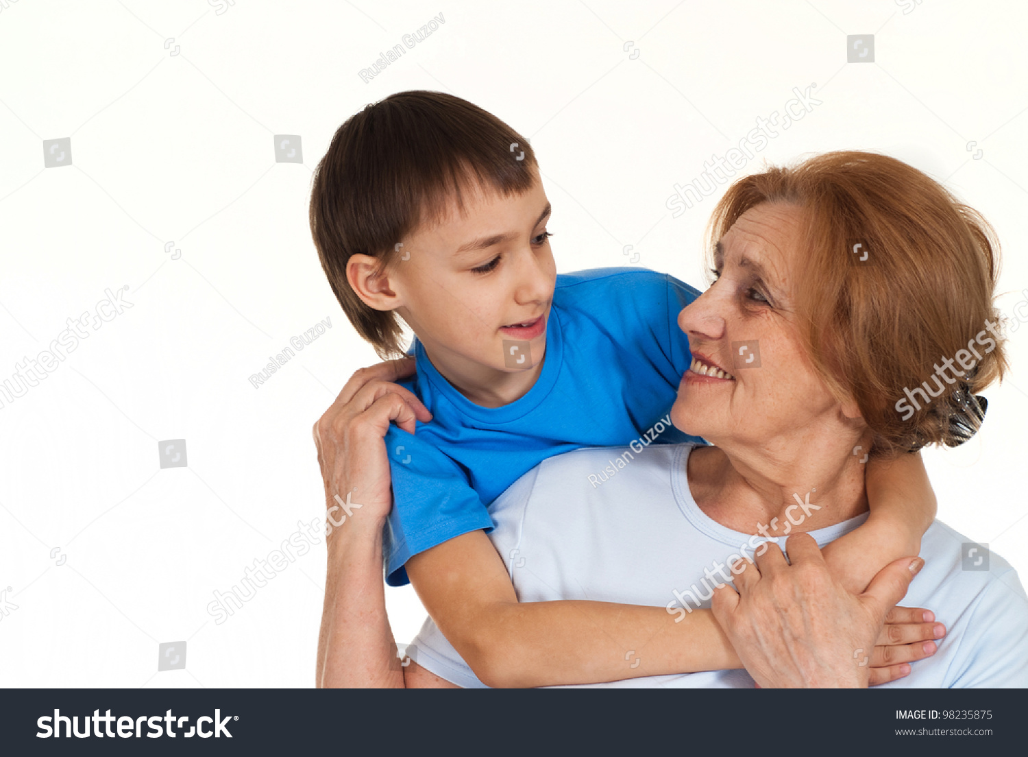 Grandmother And Grandson Stock Photos Royalty Free