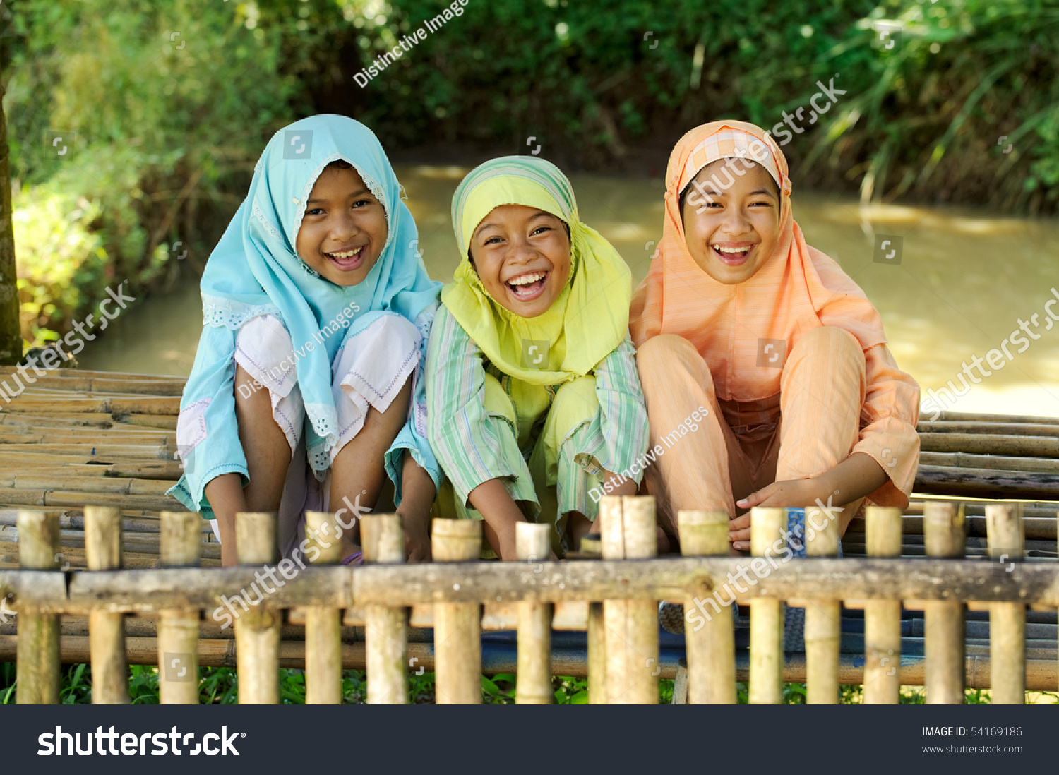 Happy Muslim Kids Stock Photo 54169186 : Shutterstock
