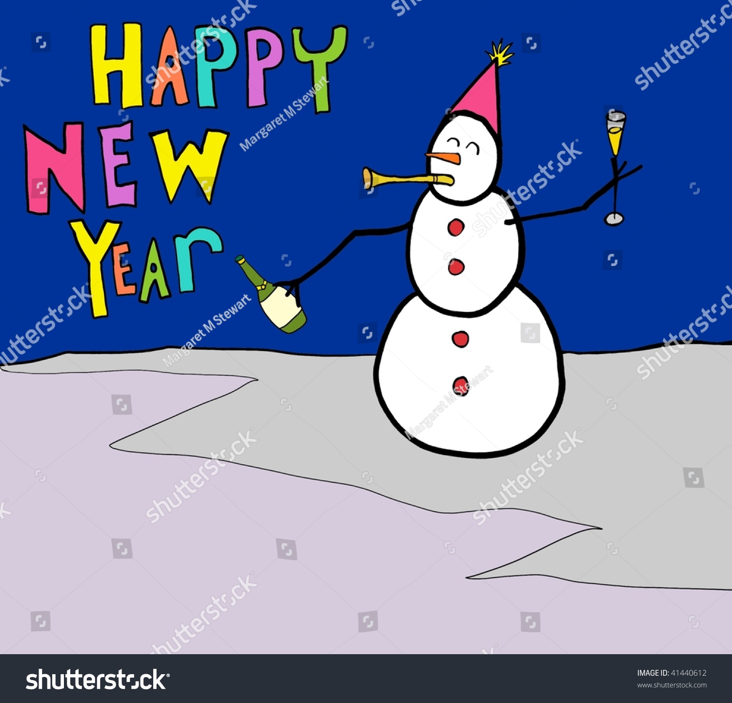 Happy New Year Stock Photo 41440612 : Shutterstock