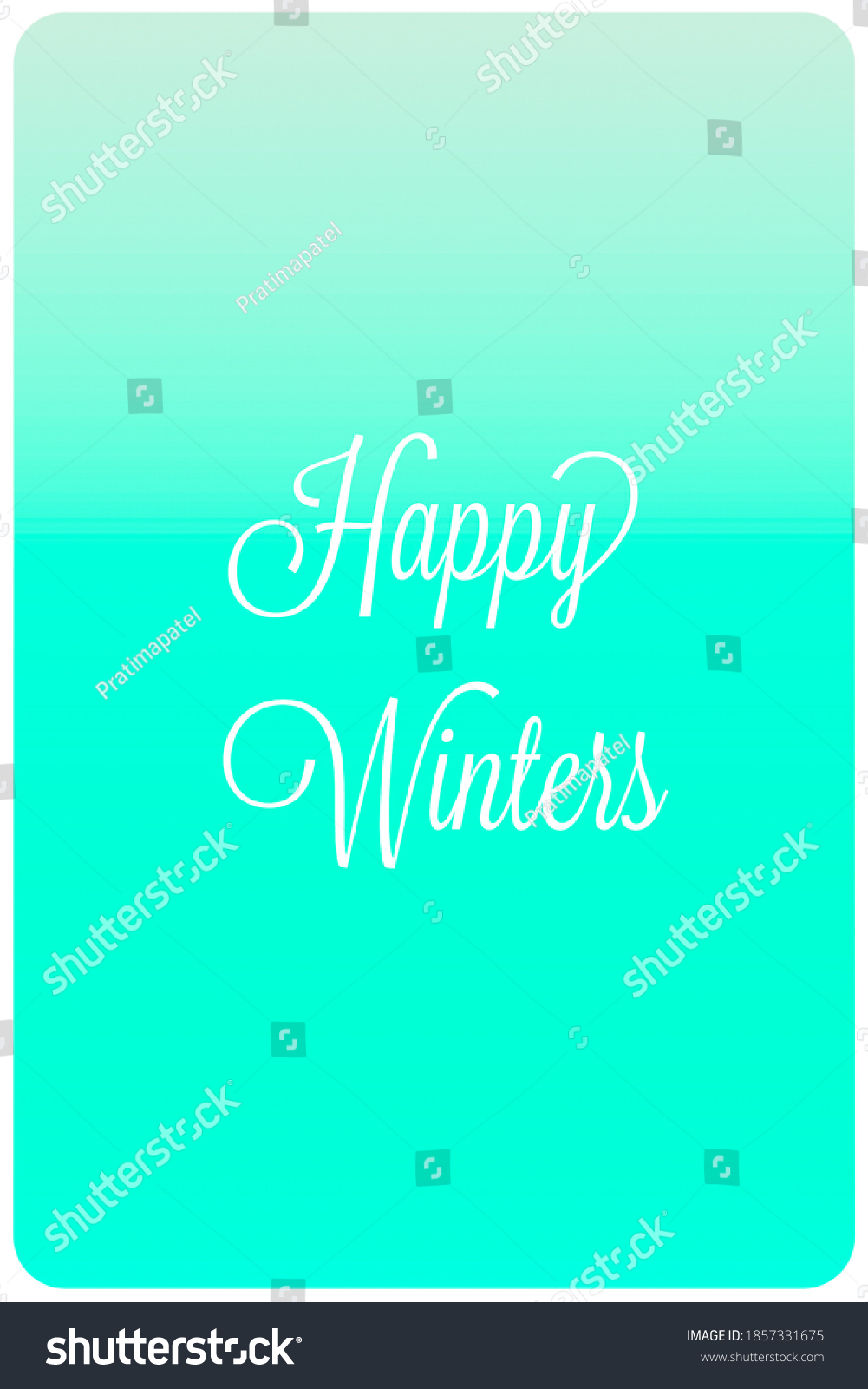 Happy Winters Wishes Greeting Card On Stock Illustration