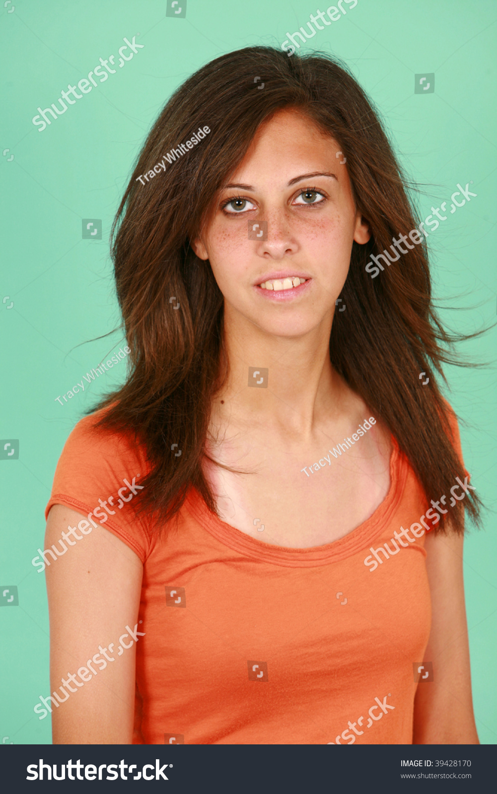 Headshot Average Looking Teen Girl Stock Photo 39428170 - Shutterstock