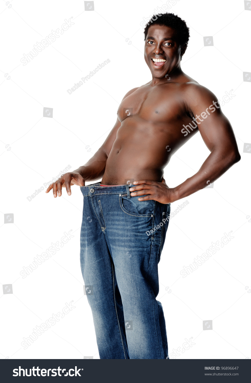 African man showing off his huge tool to the ladies 6