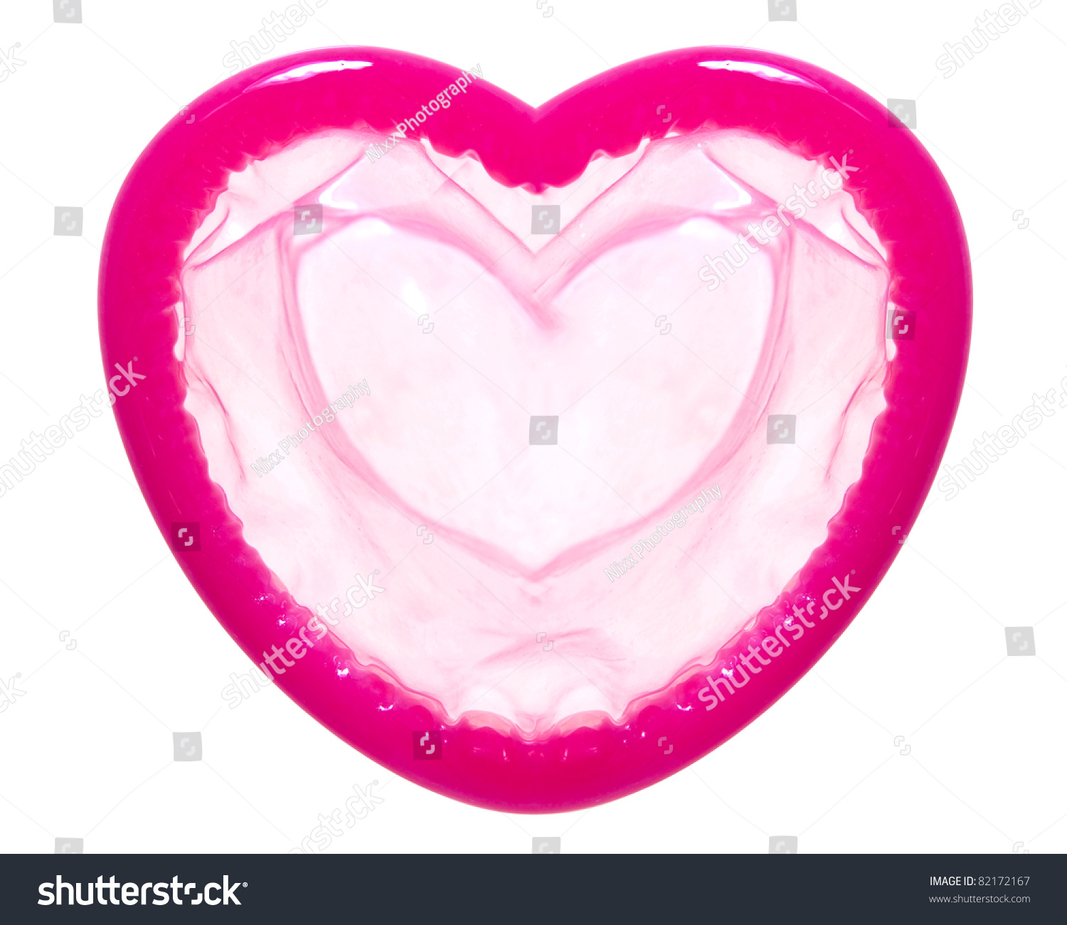 Heart Shape Condom Stock Photo 82172167 : Shutterstock