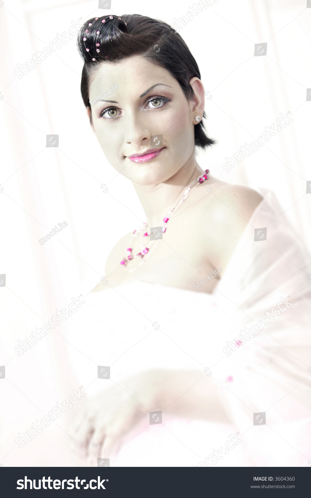Seems young beautiful bride preparing Young beautiful bride preparing apologise