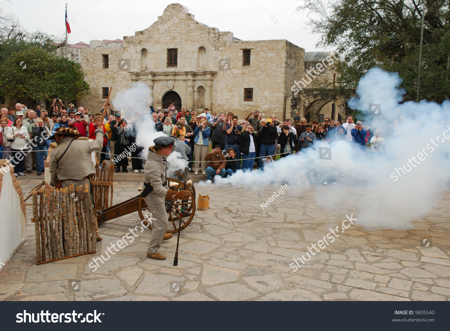 Historical Reenactment Of The Battle Of The Alamo Feb To Mar Stock Photo