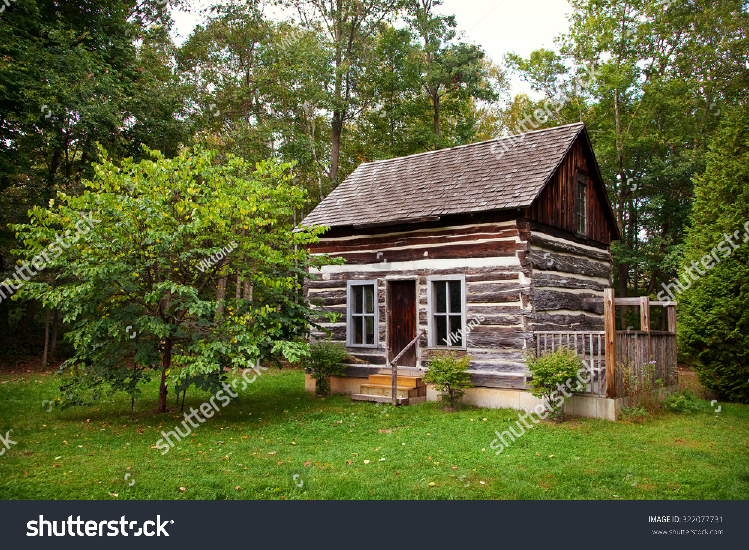 Pioneer Cabin Stock Photo Image Of Rustic, Dwelling   12931696