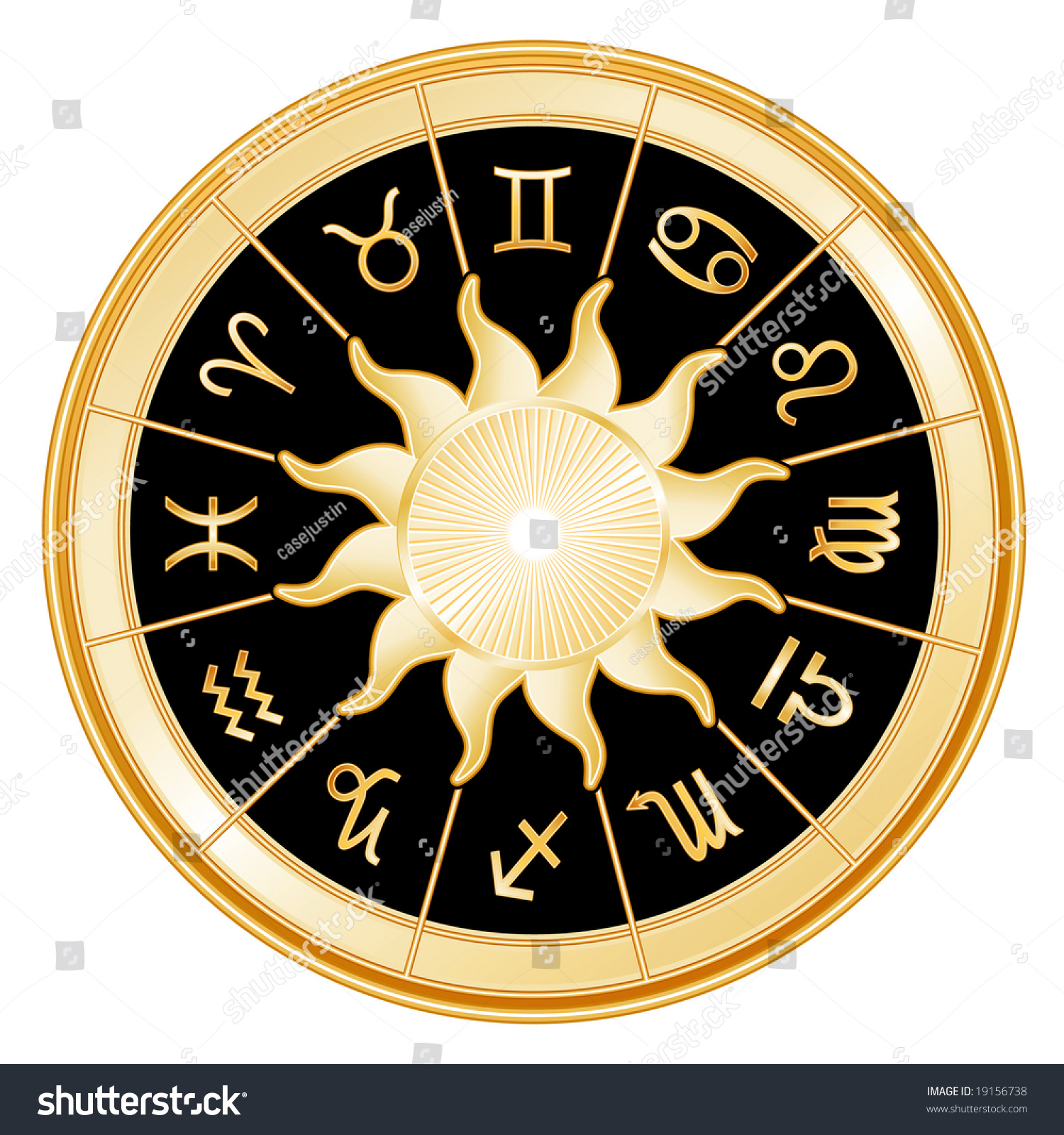 Horoscope Signs Zodiac 12 Astrology Symbols Stock Illustration 19156738 - Shutterstock