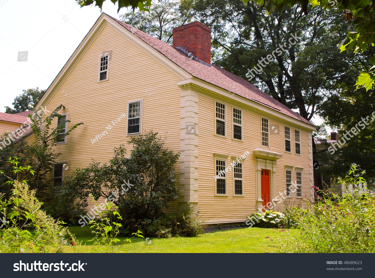 House Old Deerfield Village Historic District Stock Photo 48689623 