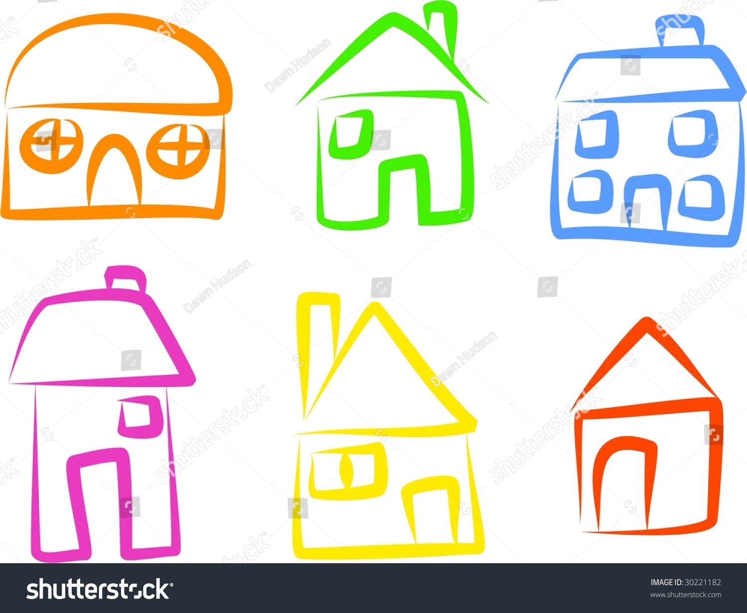 House Icons Stock Photo 30221182 : Shutterstock