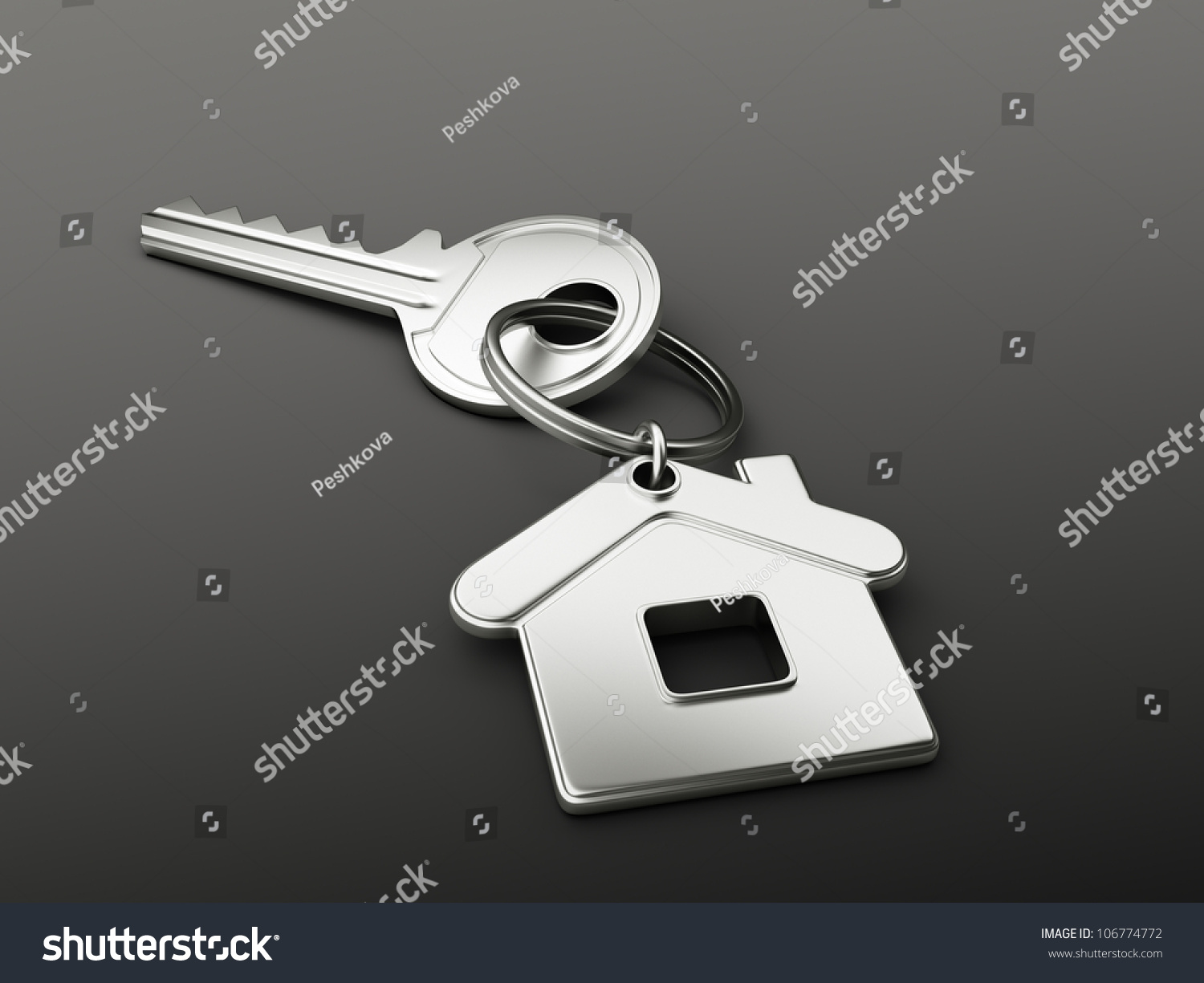 House Key On Black Background Stock Photo 106774772 : Shutterstock