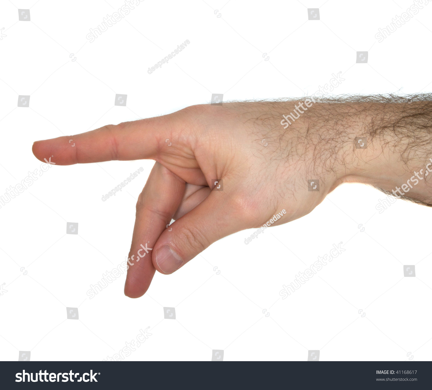 how-to-sign-the-letter-p-using-american-sign-language-stock-photo