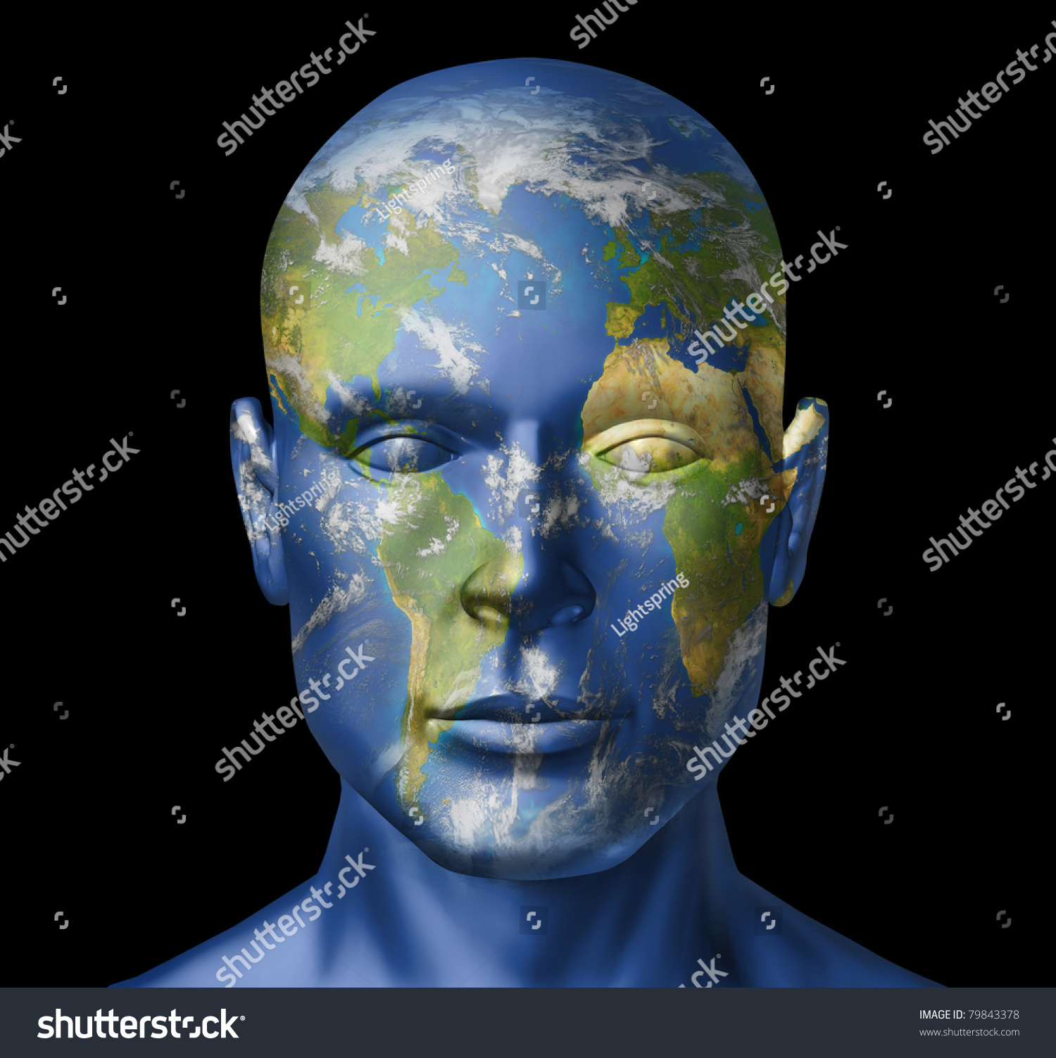 Humanity On Earth Representing The Concept Of Human Man And The Planet Earth And All That