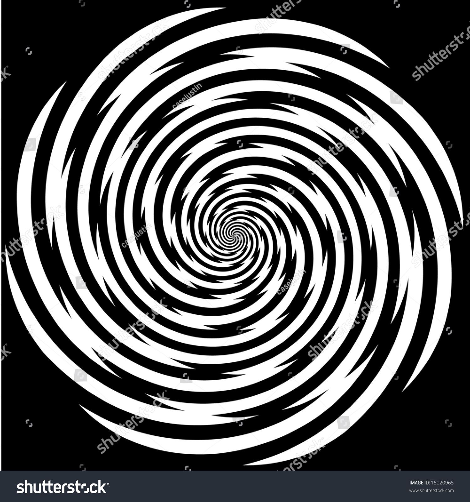 Hypnosis Spiral. Black And White Descending Hypnosis Spiral. Foto d ...