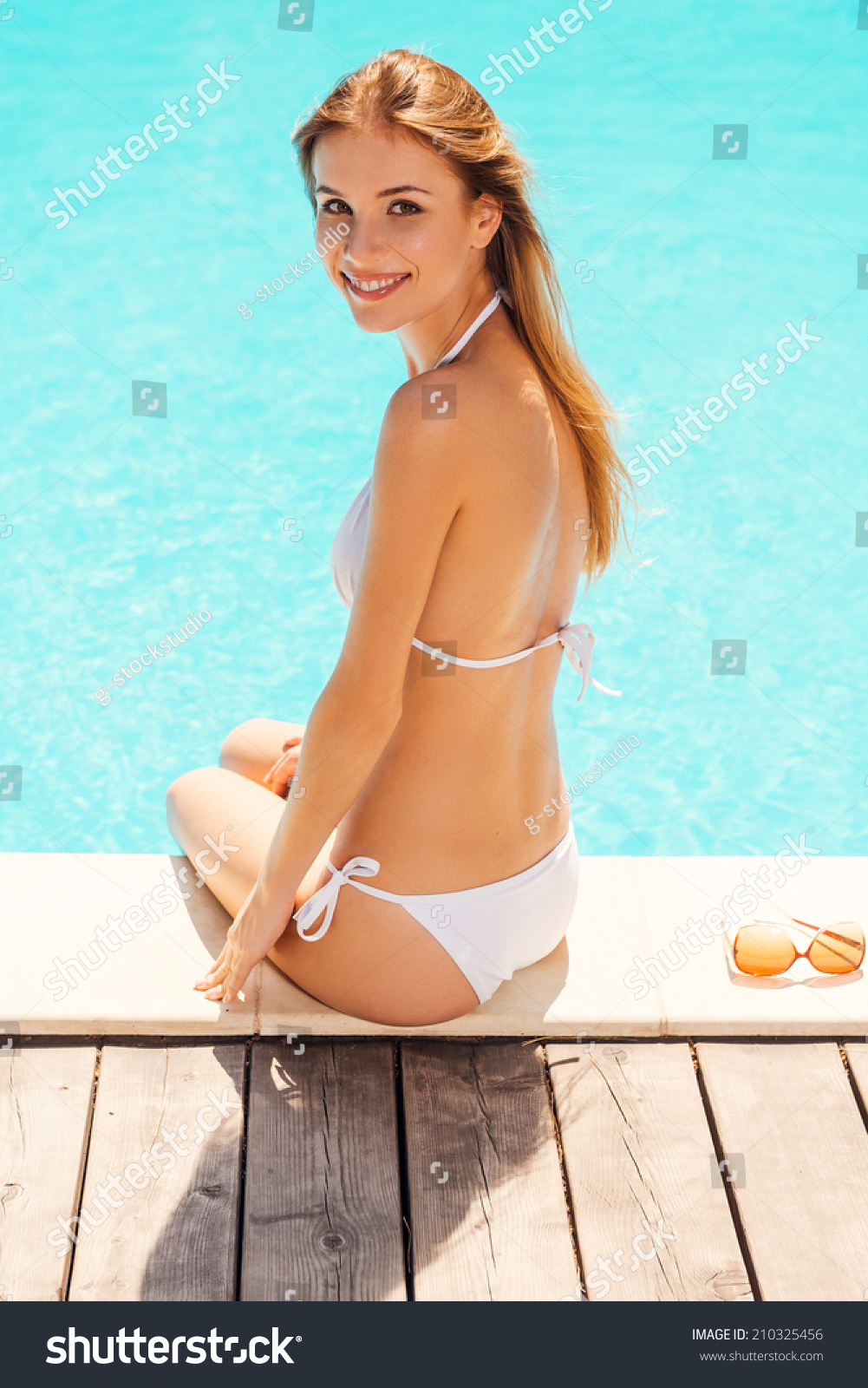 over the shoulder bikini