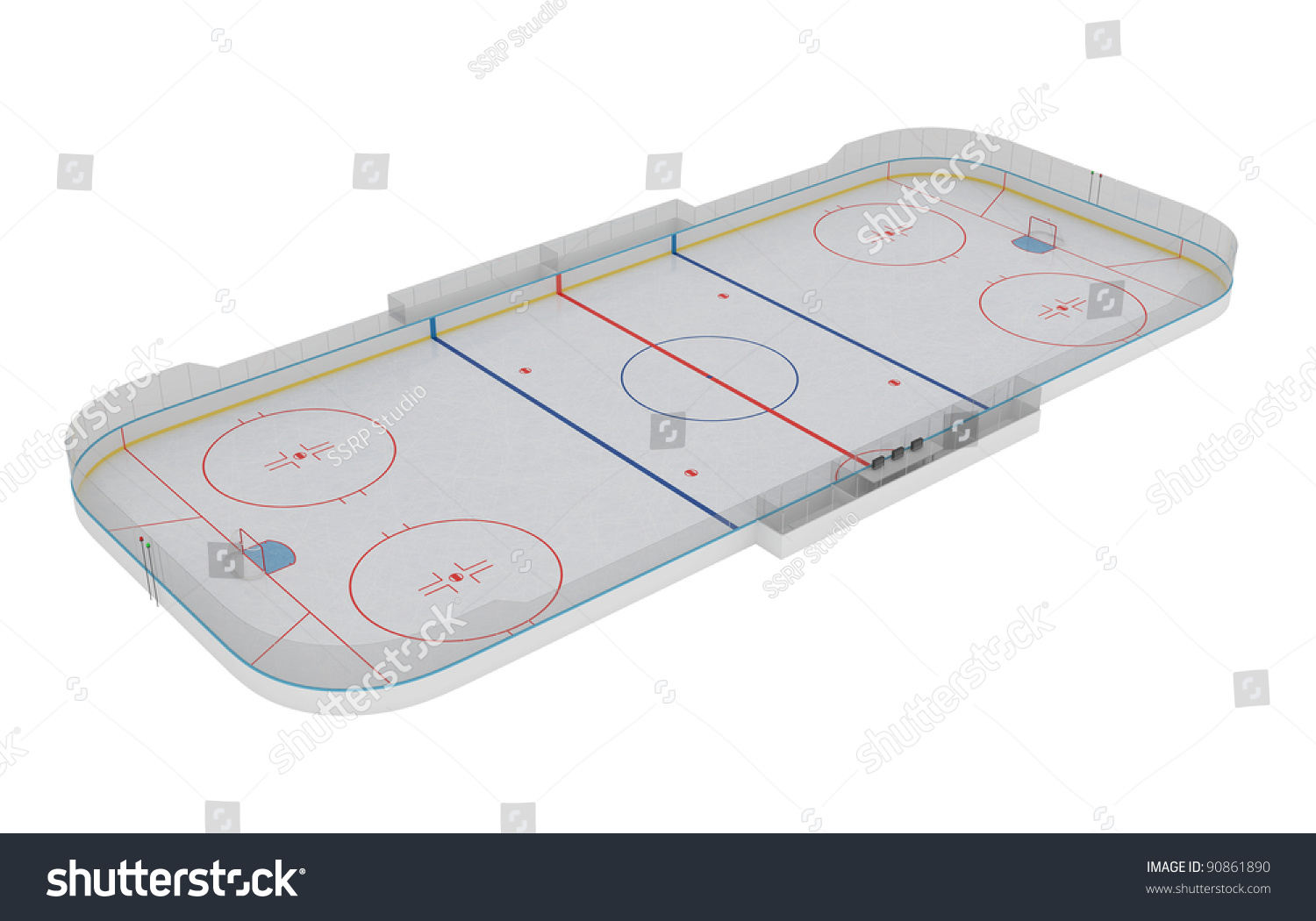 ice skating rink drawing