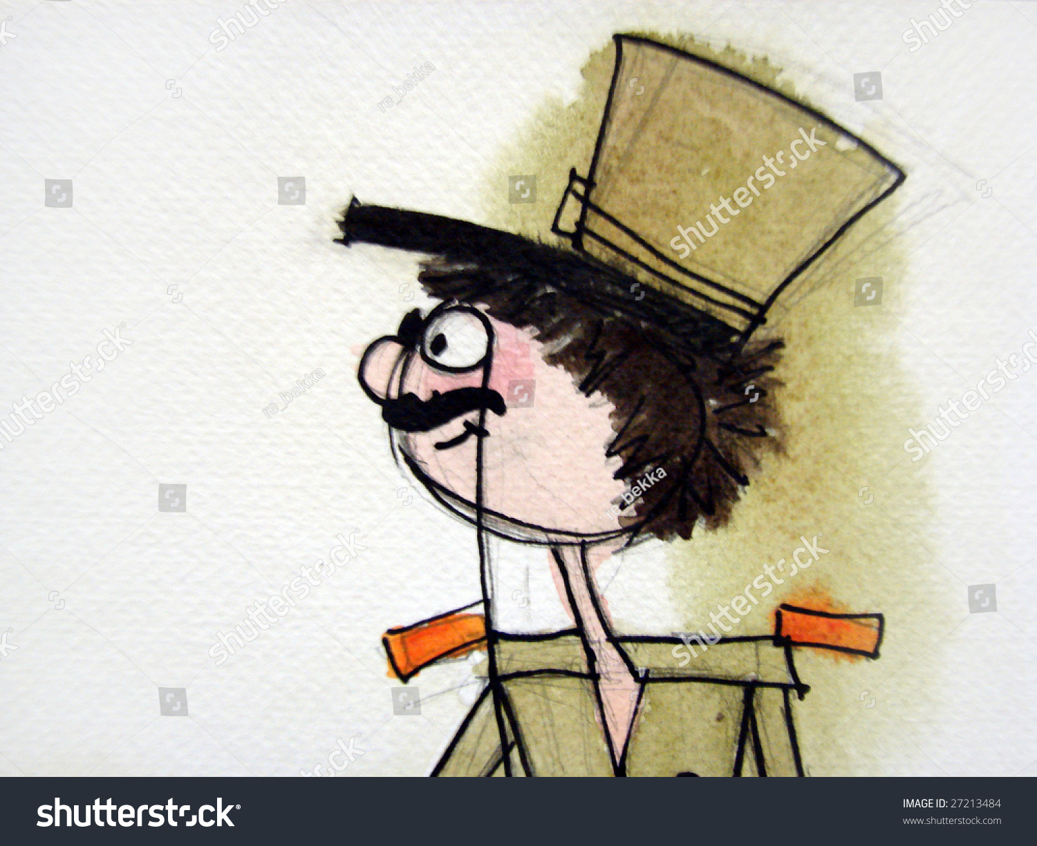 Illustrated Soldier | Drawing Stock Photo 27213484 : Shutterstock