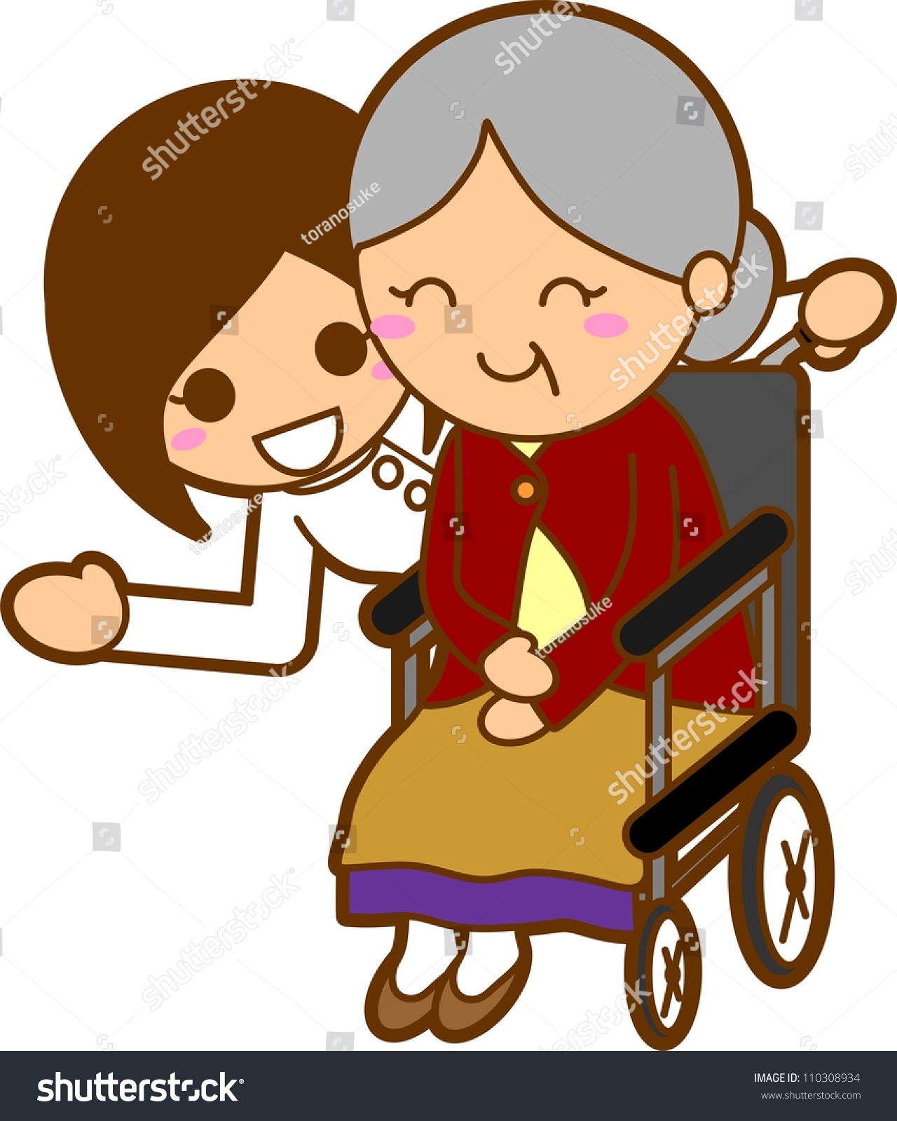 Illustration Caregivers Stock Illustration 110308934 - Shutterstock