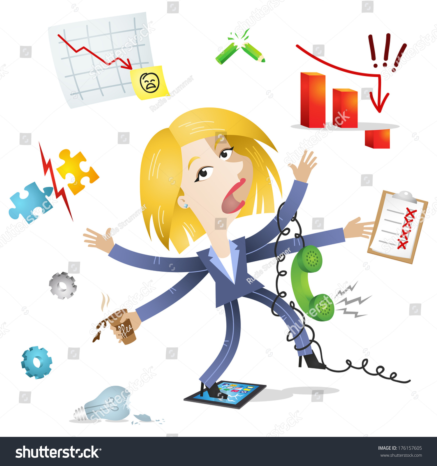 stressed employee clipart - photo #50