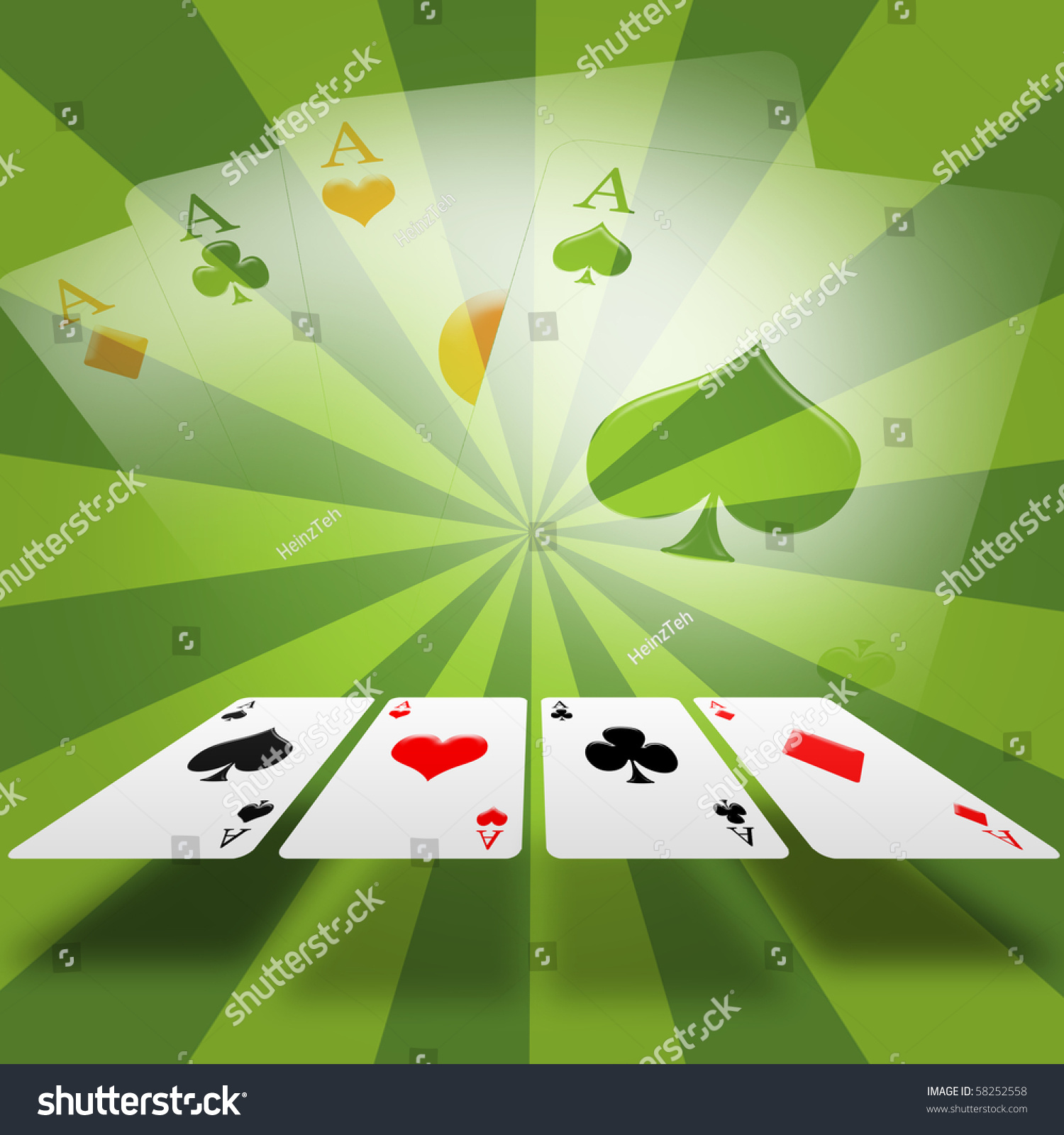 Illustration Of A Gambling Card - 58252558 : Shutterstock