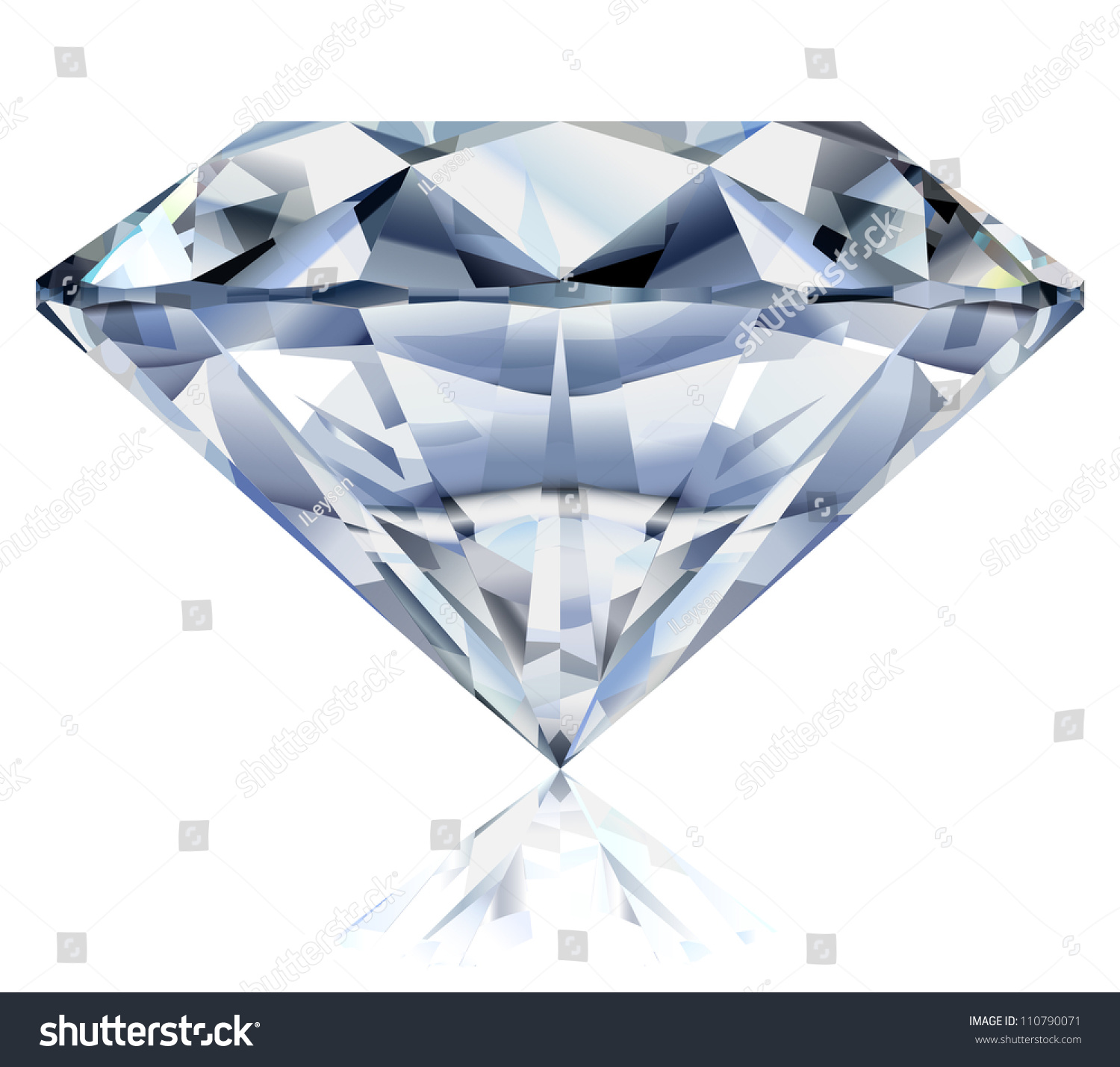 Free Download Vector Diamond Outline