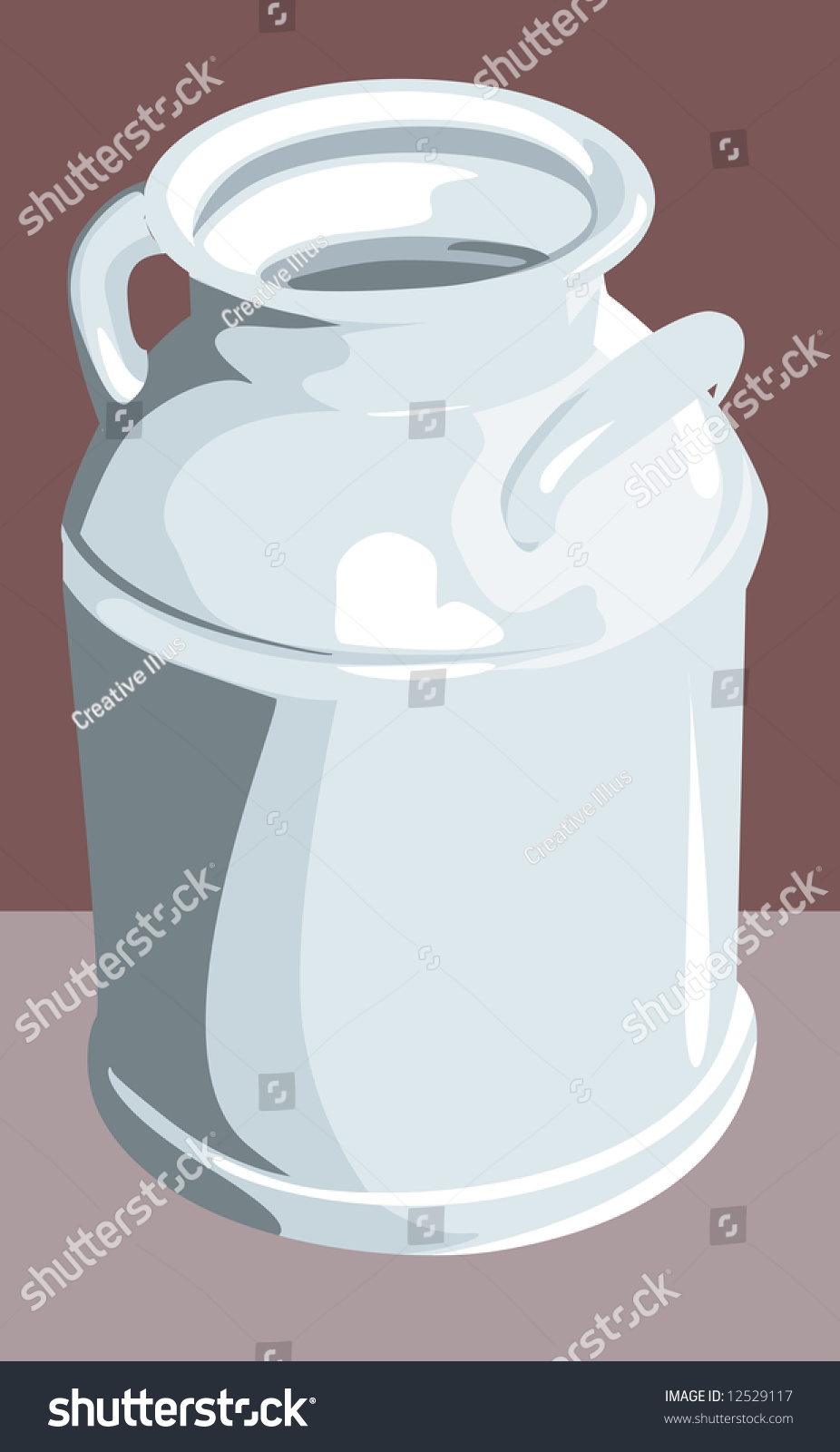 Illustration Of A Tin Milk Container - 12529117 : Shutterstock